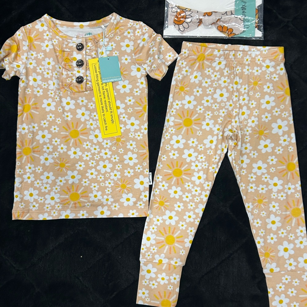 NWT Gigi and Max toddler set and headband